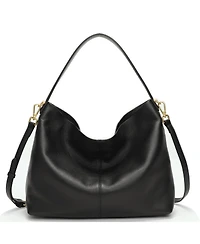 Susu Mara Soft Pebbled Leather Slouchy Hobo Shoulder Bag with Crossbody Strap Casual Everyday Tote Purse