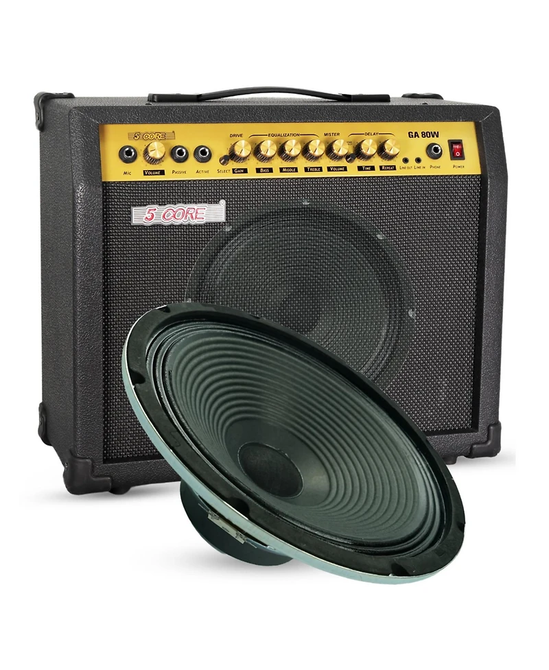5Core 10 Inch Guitar Speaker 60W 16Ohm 25Oz Magnet 1.25" Vc Amplifier Cabinet Driver