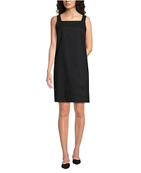 Lands' End Women's Linen Shift Above the Knee Dress