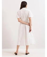 Phase Eight Women's Marielle Striped Shirt Dress