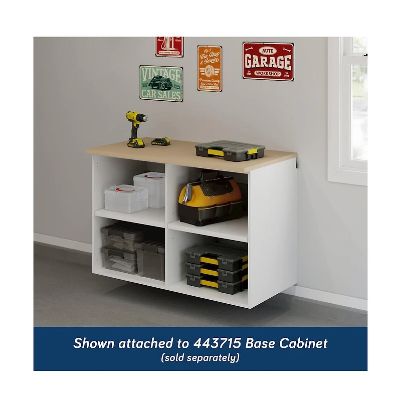 Sauder GarageCore Base Cabinet Mdf Top