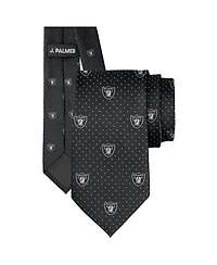 J. Palmer Men's Las Vegas Raiders Game Day Polka Dot Tie