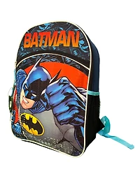 Batman Dc Comics 16" Backpack with Side Mesh Pockets and front pocket