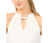 CeCe Women's Sleeveless V-Neck Top