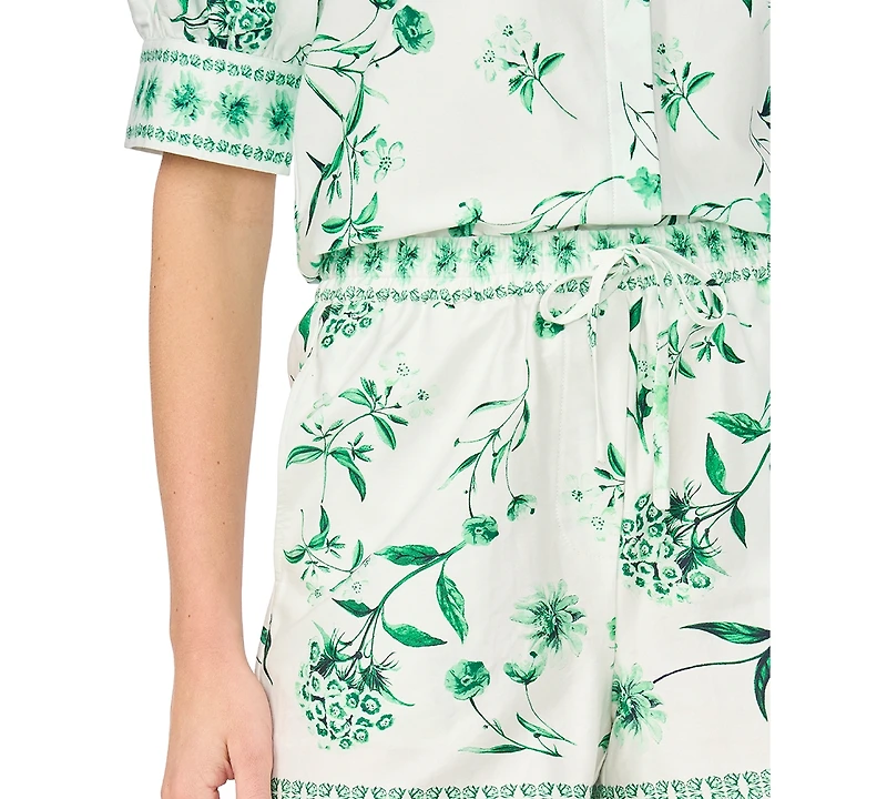 CeCe Women's Printed Pull-On Shorts