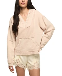 Lucky Brand Women's Long-Sleeve Embroidered Baja Hoodie