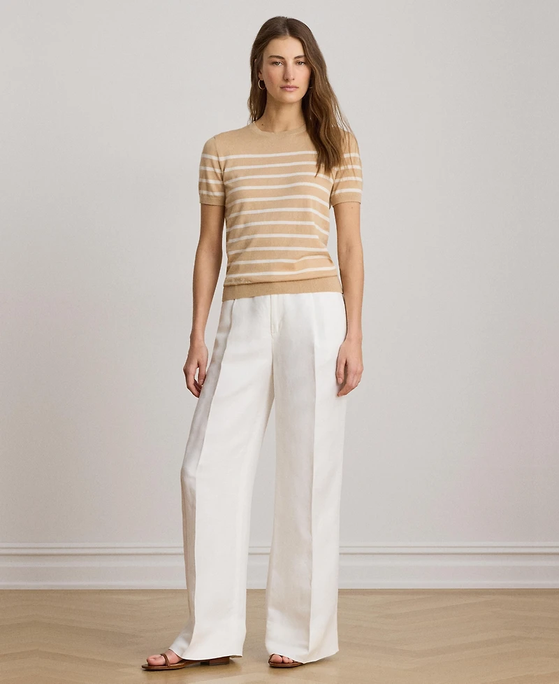 Lauren Ralph Women's Crewneck Short-Sleeve Sweater