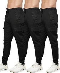 Blu Rock Men's Slim-Fit Cargo Jogger Pants, 3-Pack