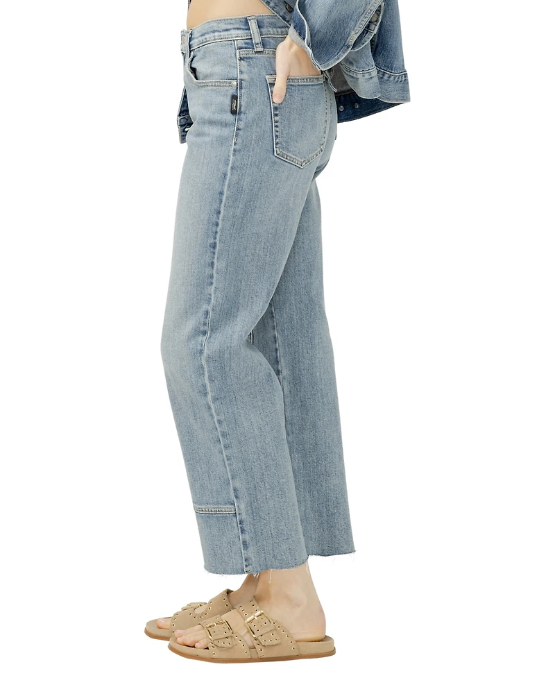 Silver Jeans Co. Women's Western Relaxed Straight Leg