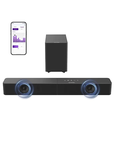 Ultimea Poseidon R3T 2.1ch Soundbar with Wireless Subwoofer, App Control, Soundbar for Smart Tv, Bluetooth 6.0, Hdmi, Optical, 240W Peak Power