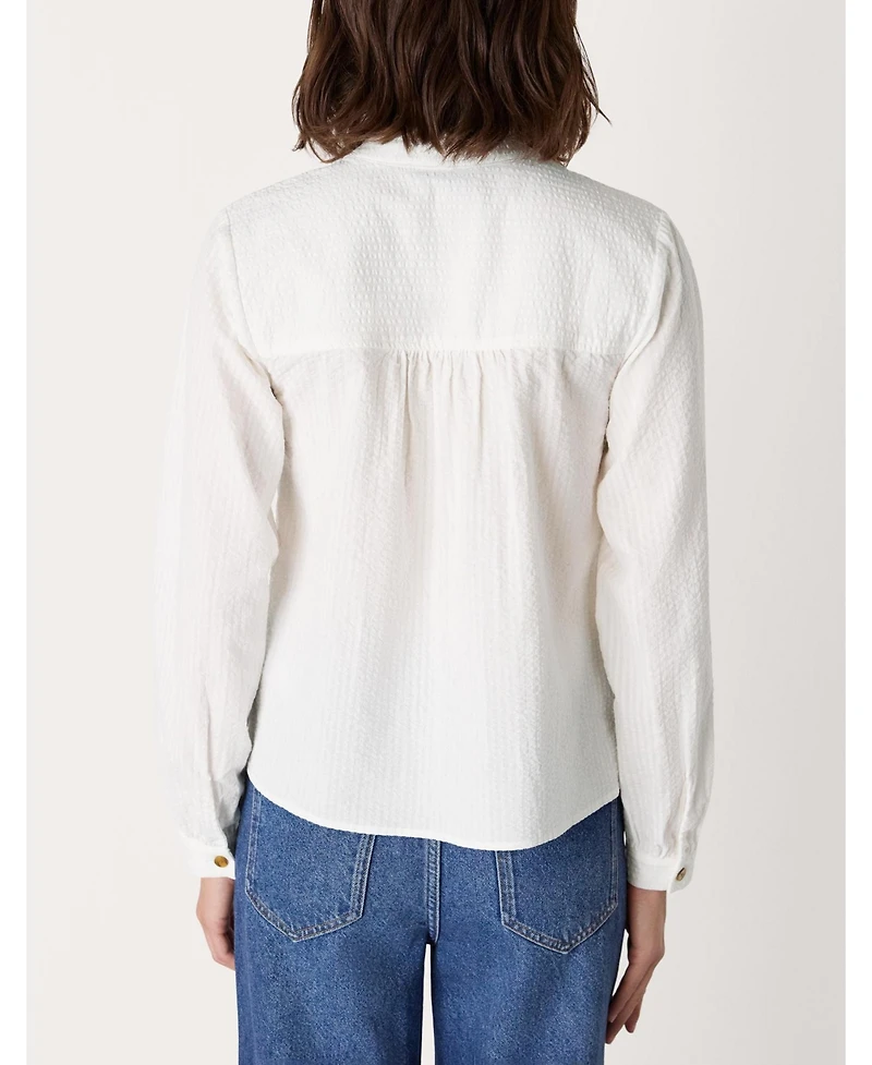 Whistles Women's Textured Frill Shirt