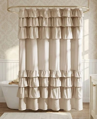 Madison Park Grace Ruffled Shower Curtain, 72" x 84"