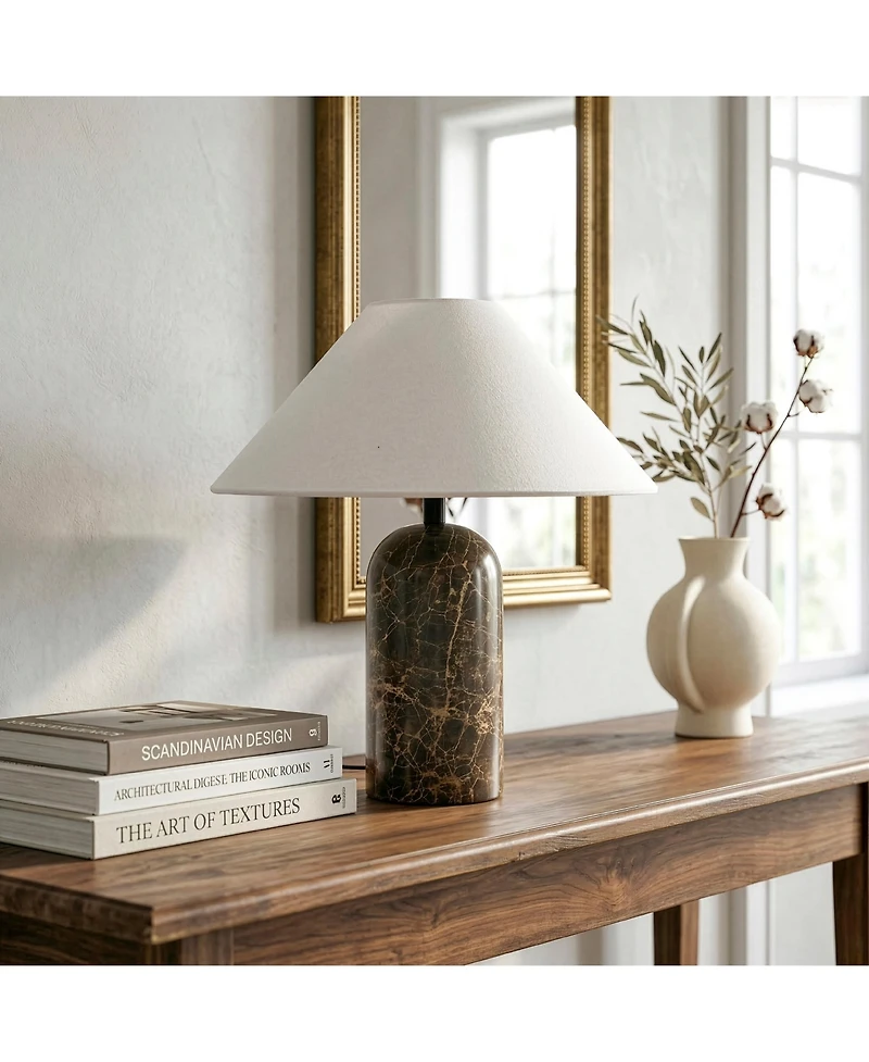 Brightech Sansa Stone Led Table Lamp with Dimmer (13")