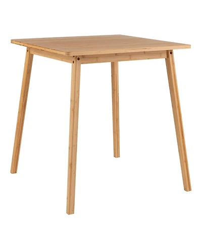 Slickblue Wicker Square Dining Table for 2 to 4 People Patio Table