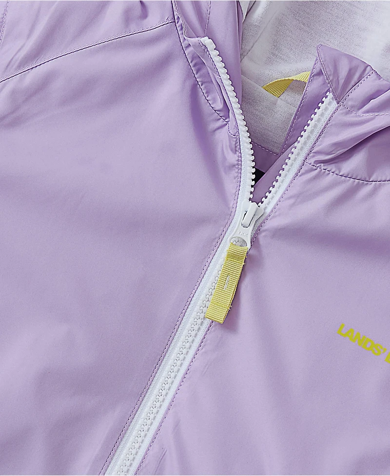 Lands' End Girls Hooded Water Resistant Rain Jacket