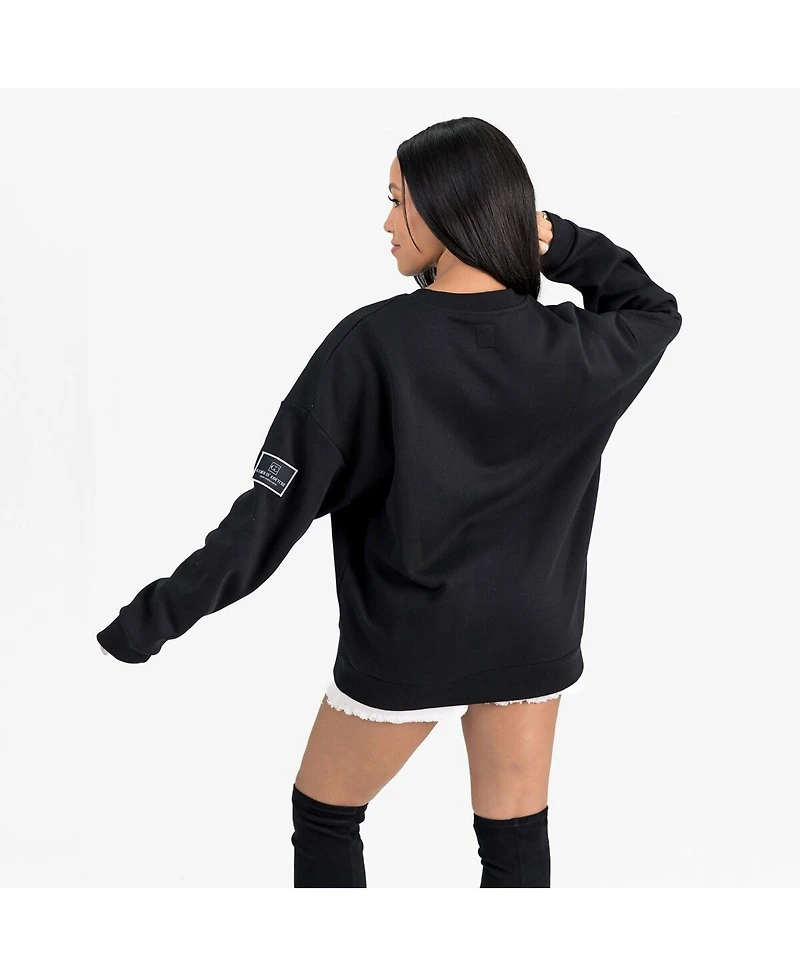 Gameday Couture Women's Black Philadelphia Eagles Powerhouse Play Premium Fleece Sweatshirt