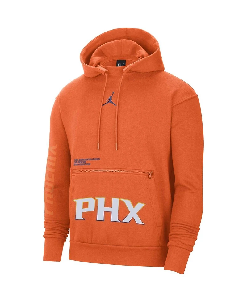 Jordan Men's Orange Phoenix Suns Courtside Statement Edition Pullover Hoodie