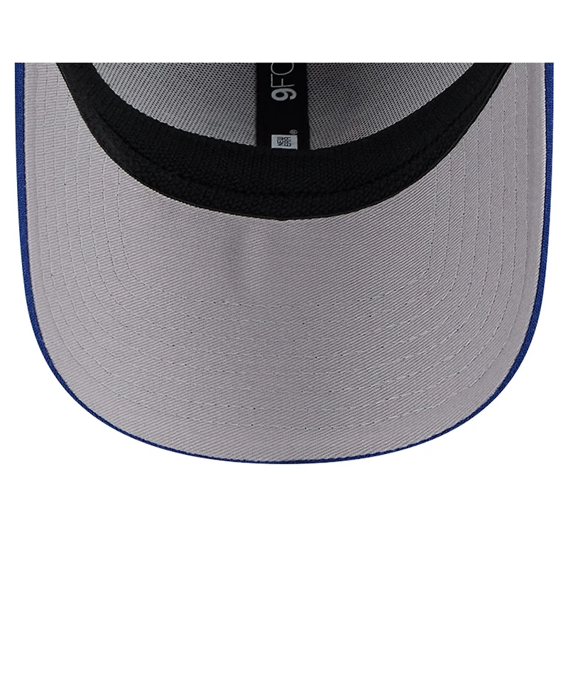 New Era Men's Heather Gray/Royal Philadelphia 76ers Active Digi-Tech Two-Tone 9FORTY Adjustable Hat