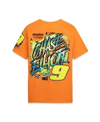 Classic Ink Usa Men's Orange Chase Elliott 9 Neon Xxplosion T-Shirt