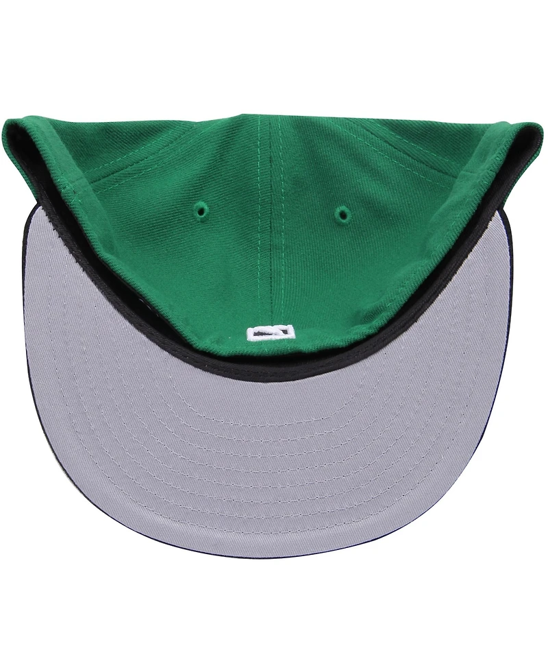 New Era Men's Green/Black Boston Celtics Team Color 2Tone 59FIFTY Fitted Hat