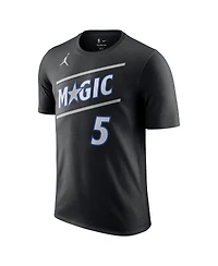 Jordan Men's and Women's Paolo Banchero Black Orlando Magic Name & Number T-Shirt - Statement Edition