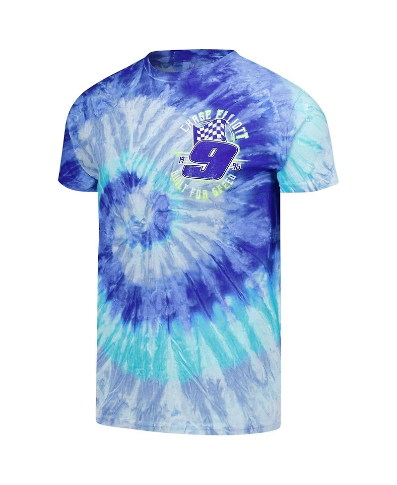 Classic Ink Usa Men's Royal Chase Elliott Tie-Dye T-Shirt