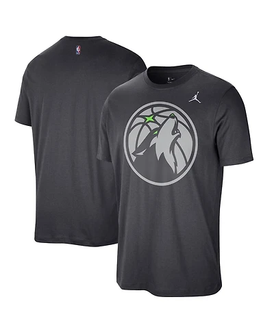 Jordan Men's Anthracite Minnesota Timberwolves Statement Edition Essential T-Shirt