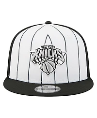 New Era Men's White New York Knicks 2025 Nba Tip Off 9FIFTY Snapback Hat