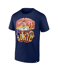 Fanatics Men's Nikola Jokic Navy Denver Nuggets Notorious 4.0 T-Shirt