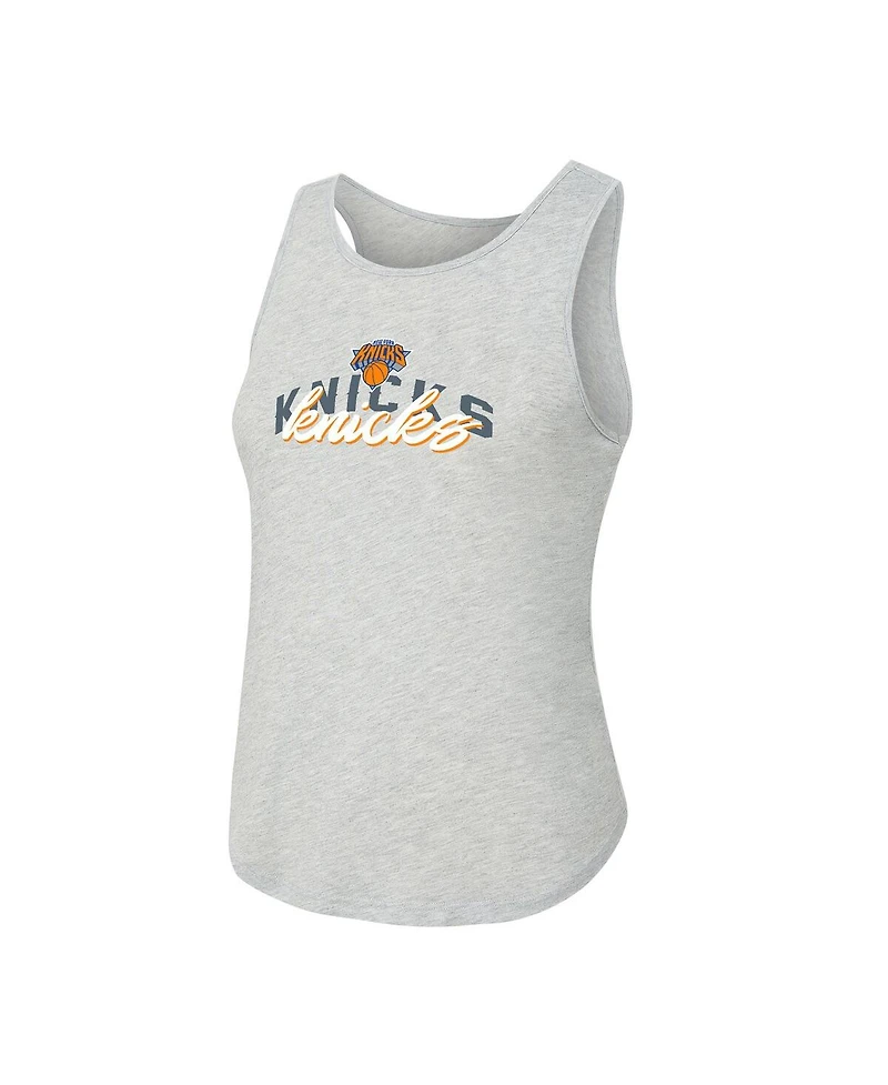 Concepts Sport Women's 2-Piece Blue New York Knicks Regulate Tank and Pant Set