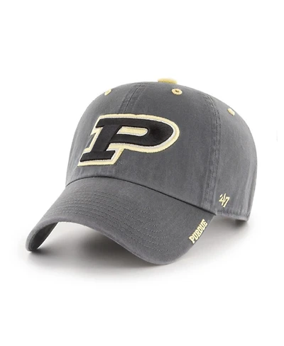 '47 Brand Men's Charcoal Purdue Boilermakers Ice Clean Up Adjustable Hat