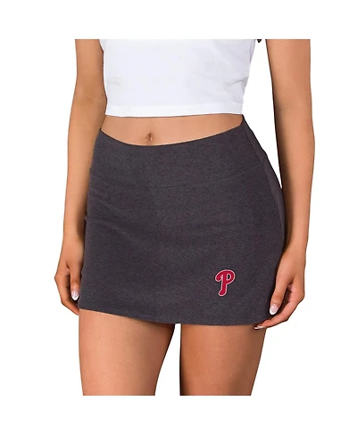 Concepts Sport Women's Charcoal Philadelphia Phillies Centerline Knit Skort