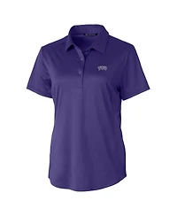 Cutter & Buck Women's Purple Tcu Horned Frogs Prospect Textured Stretch Polo Shirt