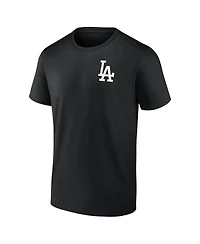 Fanatics Men's Profile Black Los Angeles Dodgers Big & Tall Two-Sided Graphic T-Shirt