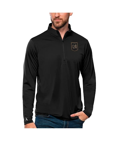 Antigua Men's Black Lafc Tribute Quarter-Zip Pullover Sweatshirt