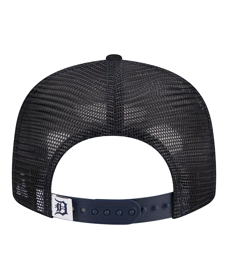 New Era Big Boys and Girls Navy Detroit Tigers 9FIFTY Trucker Snapback Hat