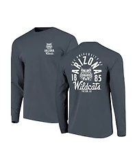 Image One Men's Navy Arizona Wildcats Comfort Colors Mascot Overlay Long Sleeve T-Shirt