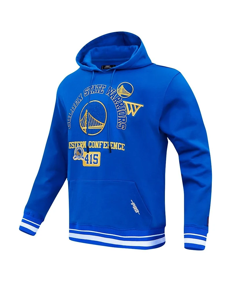 Pro Standard Men's Royal Golden State Warriors Area Code Pullover Hoodie