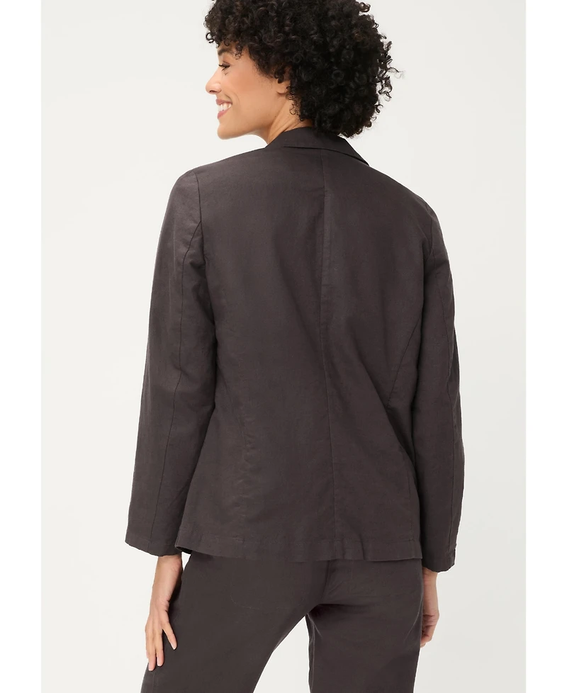 Olsen Women's Classic Cotton Linen Blazer