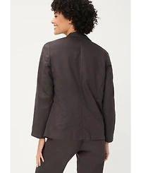 Olsen Women's Classic Cotton Linen Blazer