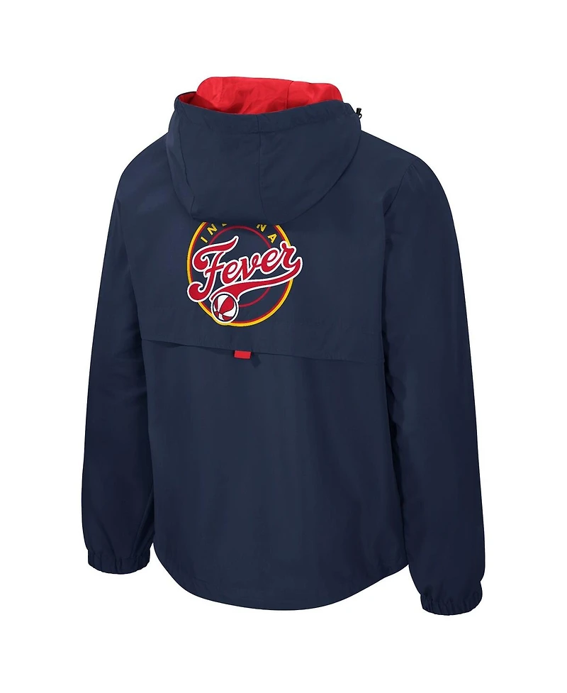 Stadium Essentials Men's and Women's Navy/Red Indiana Fever Legends Challenger Quarter-Zip Jacket