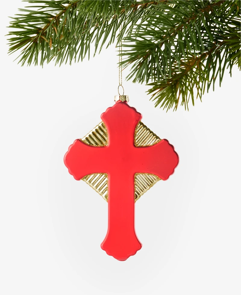 Holiday Lane Blessed Cross Ornament, Macy's Exclusive