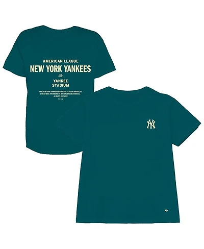 '47 Brand Women's Teal New York Yankees Plus Leon City Cropped T-Shirt