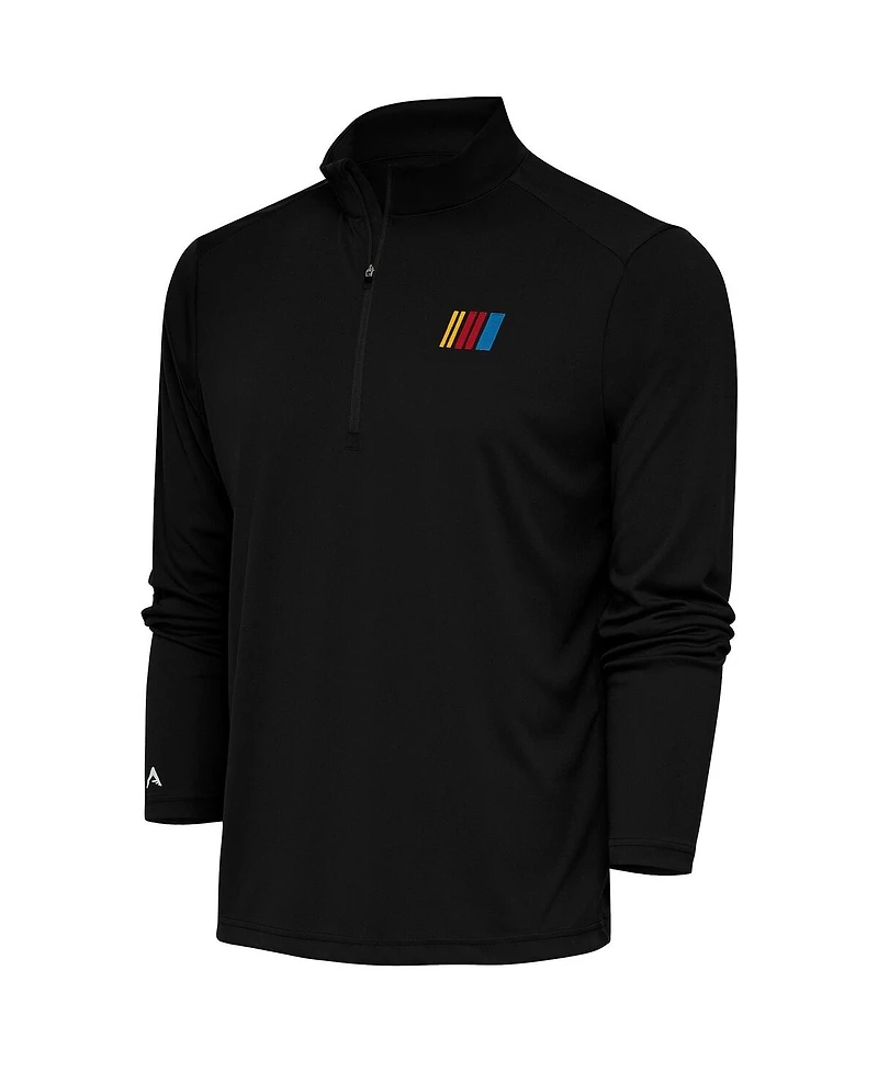 Antigua Men's Black Nascar Tribute Quarter-Zip Pullover Sweatshirt