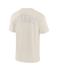 Fanatics Men's Cream Philadelphia 76ers Elements Iconic T-Shirt