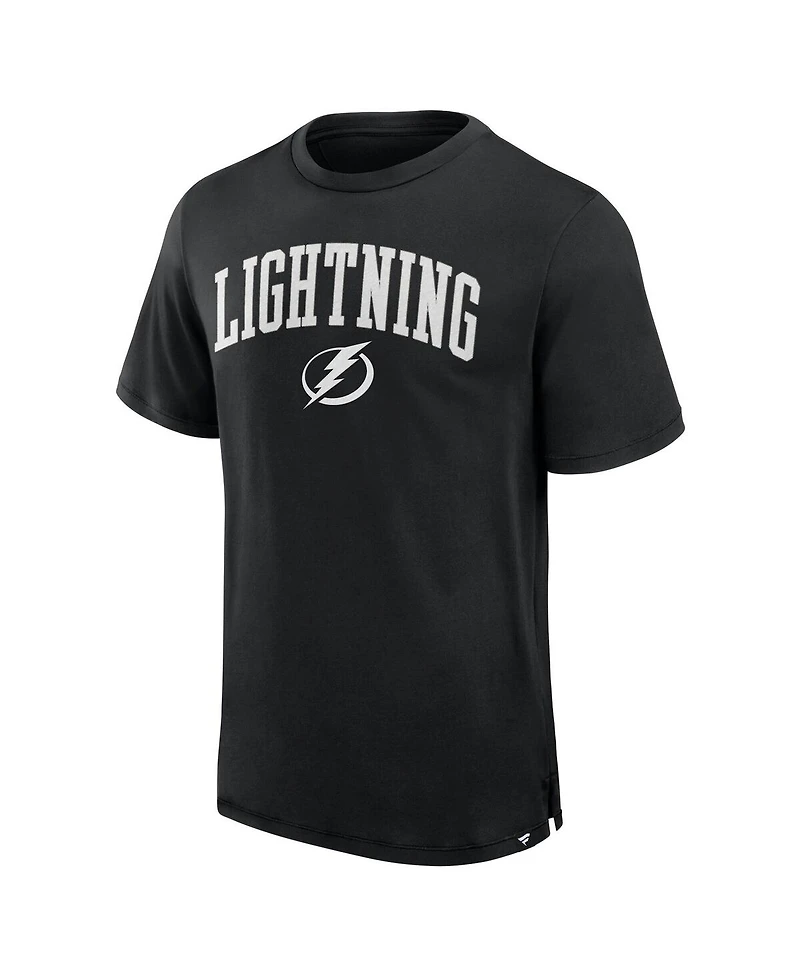 Fanatics Men's Black Tampa Bay Lightning Elevated Pima T-Shirt