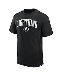Fanatics Men's Black Tampa Bay Lightning Elevated Pima T-Shirt