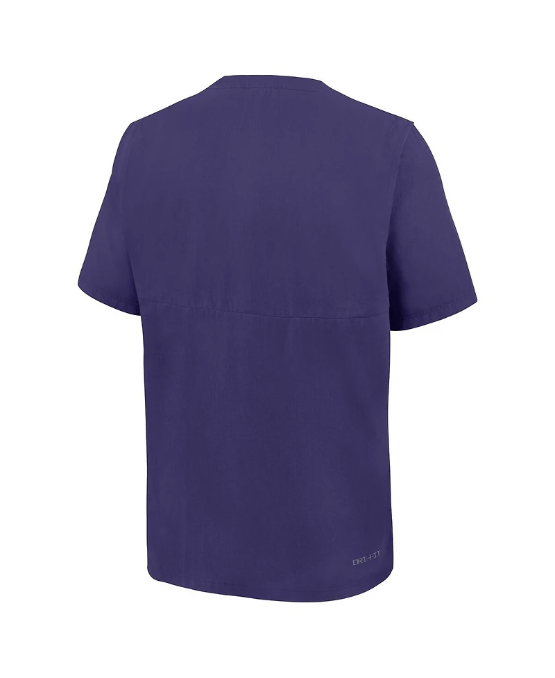 Nike Men's Purple Tcu Horned Frogs Dri-fit Quarter-Zip Windshirt
