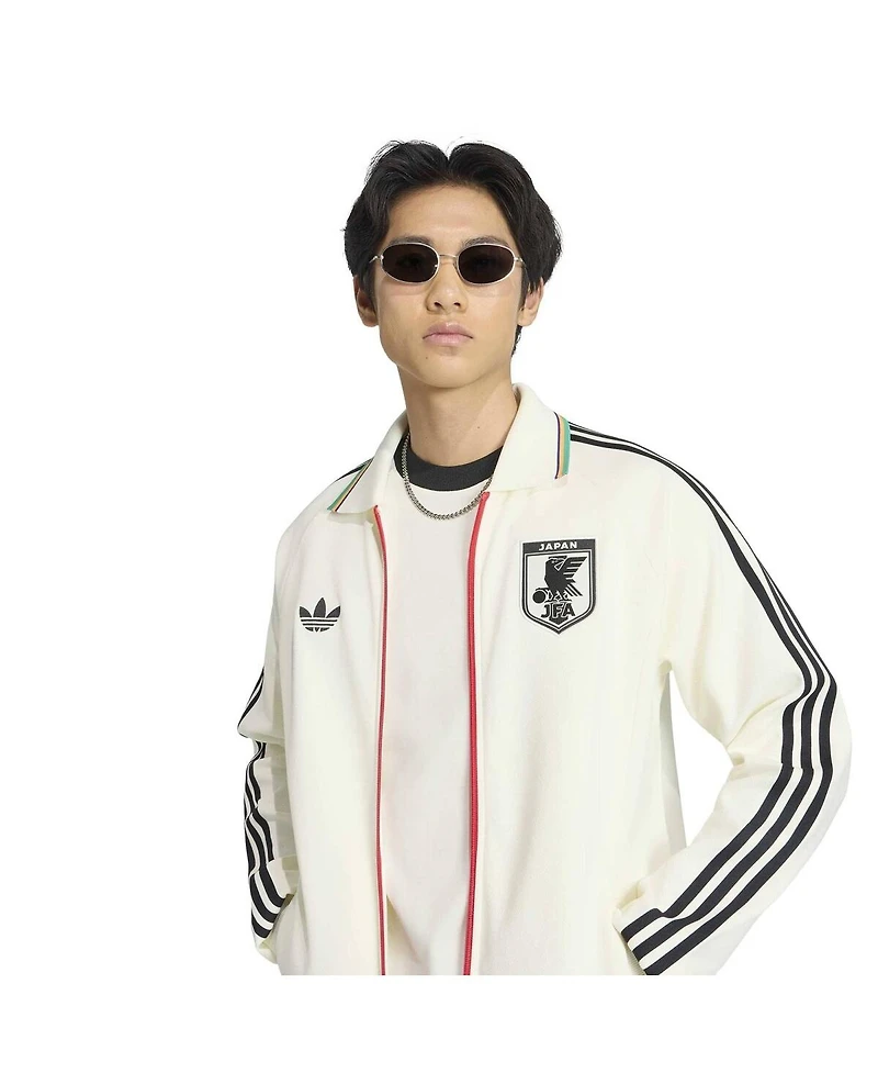 Adidas Men's White Japan National Team 2026 Away Full-Zip Anthem Jacket