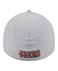 New Era Men's Gray San Francisco 49ers Perforated 39THIRTY Flex Hat